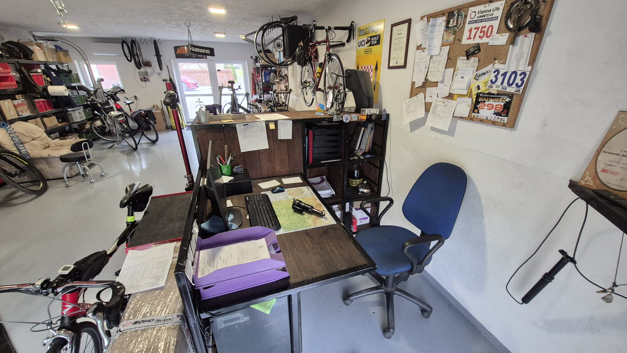 Stanowisko naprawy rowerów - warsztat Cyclo Spec Kraśnik